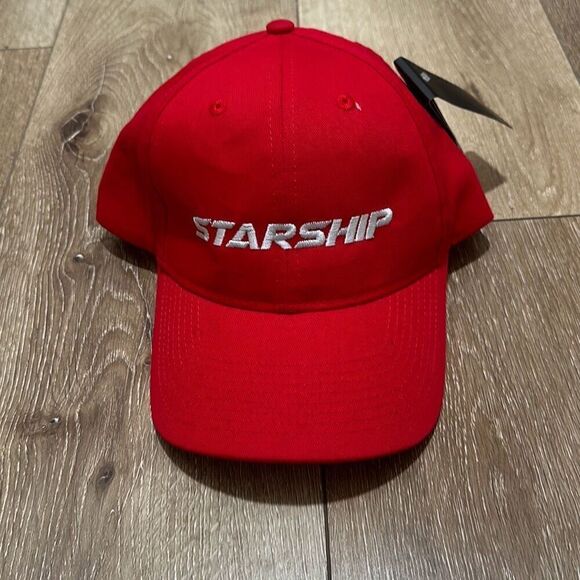 NWT Fersten‎ Worldwide Mens Red Adjustable Velcro Starship Snapback Cap Hat - Picture 1 of 8